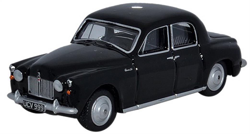 Oxford Diecast 76P4003 Rover P4 Black Police Cornwall Constabulary 1/76