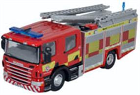 Oxford Diecast 1/76 Scania CP28 Pump Ladder Kent Fire &amp; Rescue Service 76SFE009