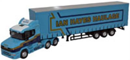 Oxford Diecast 1/76 Scania T Cab Curtainside Ian Hayes 76TCAB009