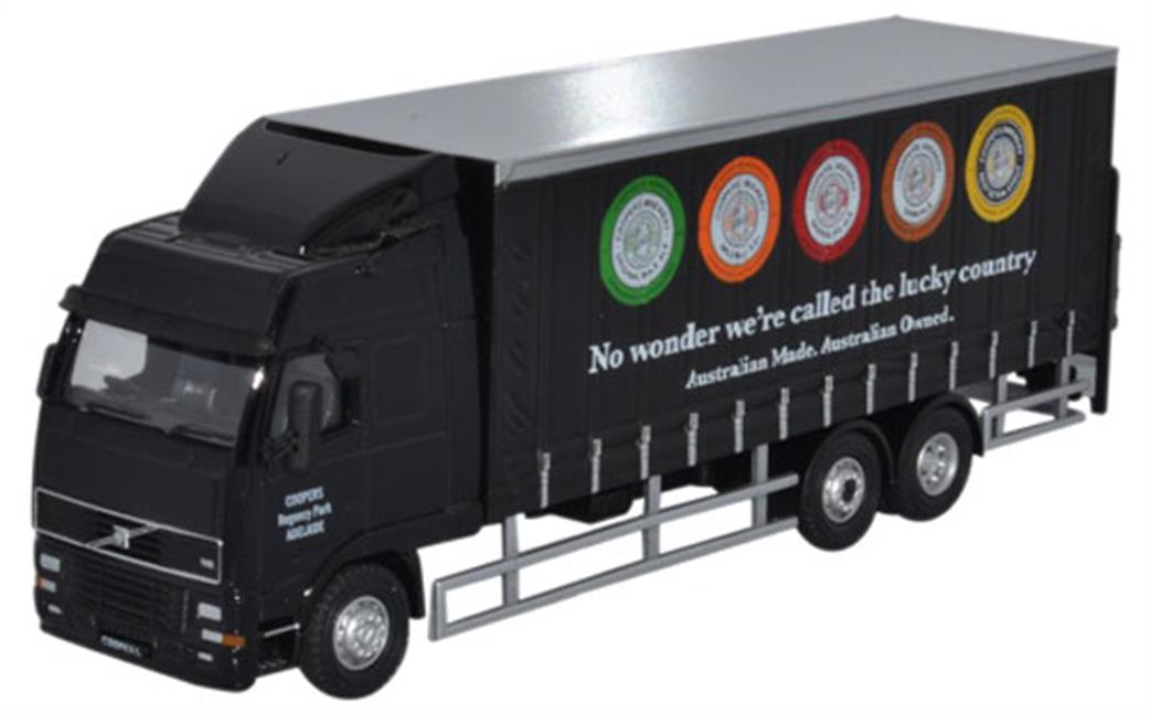 Oxford Diecast 1/76 76VOL03CL Volvo FH3 6 Wheel Curtainside Coopers