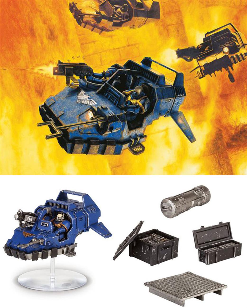 Revell  99 17 20 01 002 Warhammer 40000 Space Marine Speeder Strike Build & Paint Series 1