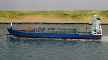A 1/1250 scale metal model of Stina, anothe Sietas feeder container ship of today.