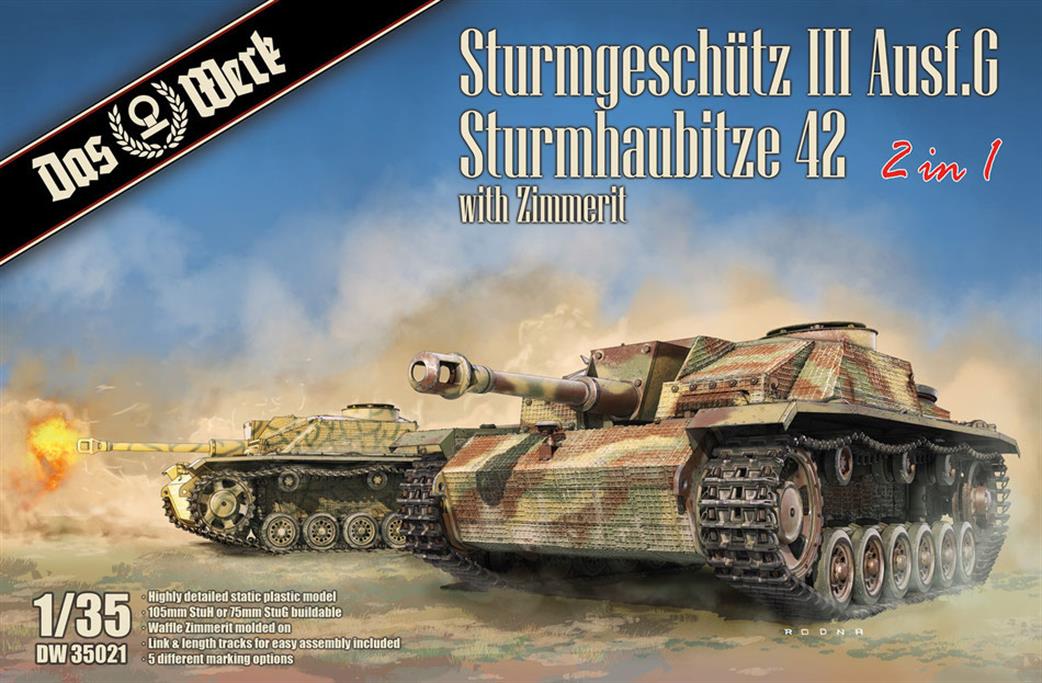 Das Werk 1/35 35021 Stug III Ausf G German WW2 SPG Plastic Kit