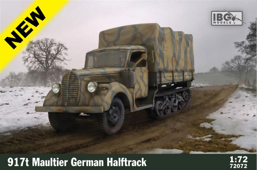 IBG Models 1/72 72072 917t Maultier German Halftrack plastic Kit