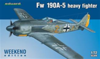 Eduard 1/72 Focke Wulf FW190 190A-5 Weekend 7436Glue and paints are required to assemble and complete the model (not included)Click on the More link to view related products.