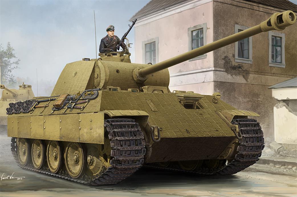 Hobbyboss 1/35 84506 German Panther Sd.Kfz.171 Ausf A With Zimmeritt Plastic Kit