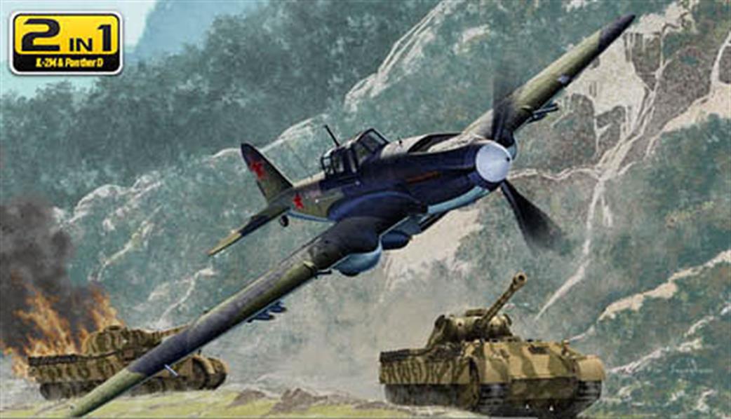 Academy 1/72 12538 Il-2 Sturmovik & Panther D Twin Pack Plastic Kit