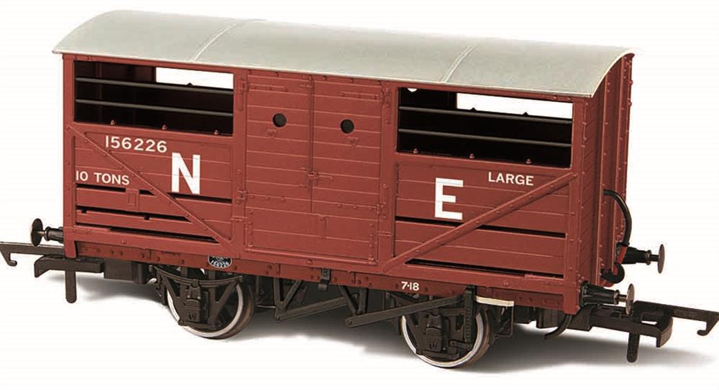 Oxford Rail OO OR76CAT002B LNER Large Cattle Wagon LNER Bauxtite E156266