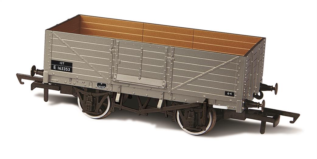 Oxford Rail OO OR76MW6002B BR ex-LNER 6 Plank Open Merchandise Wagon BR Grey E163353