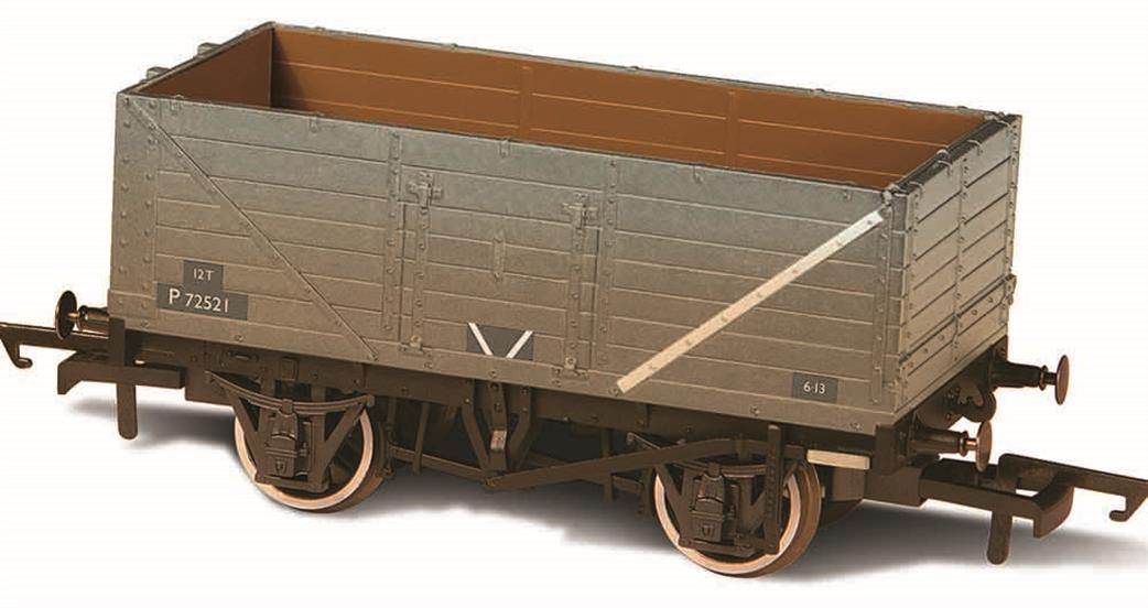 Oxford Rail OO OR76MW7015B BR Grey 7 Plank Open Wagon Weathered P72521