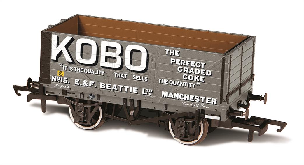 Oxford Rail OO OR76MW7021 7 Plank Mineral Wagon Kobo No15