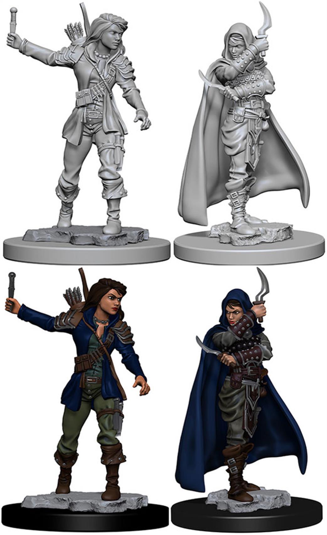 Wizkids  72603 Human Female Rogue: Pathfinder Deep Cuts Unpainted Miniatures