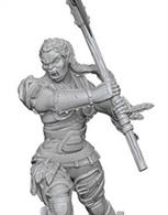 Wizkids Half-Orc Female Barbarian: Pathfinder Deep Cuts Unpainted Miniatures 72614Contains&nbsp;two unpainted figures (one each of two different moulds).