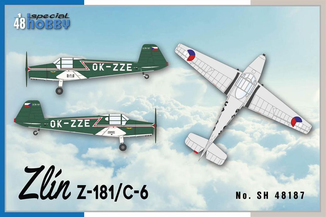 Special Hobby 1/48 SH48187 Zlin Z-181/C6 Training Aircraft Kit