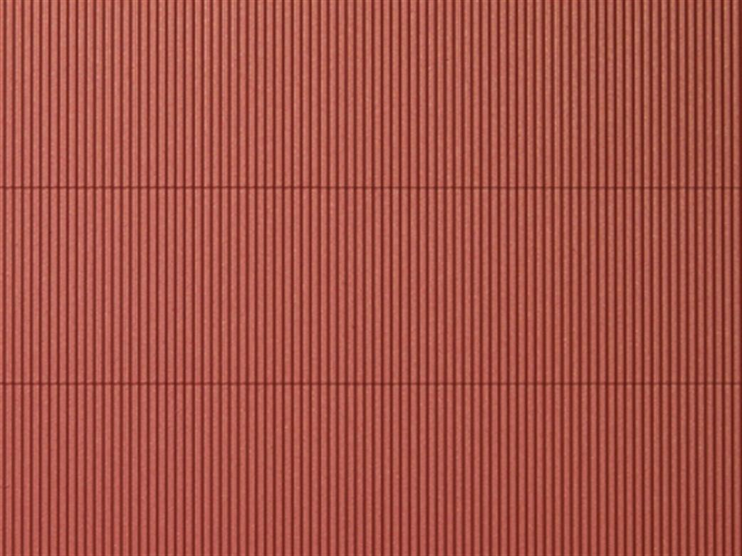 Auhagen ho/tt 52230 Corrugated Iron Sheet Reddish Brown 2 Pieces