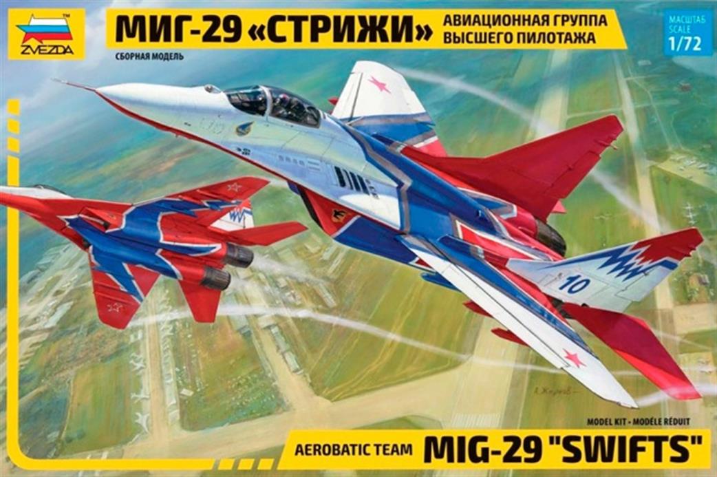 Zvezda 7310 MIG-29 Swifts Aerobatic Team Aircraft Kit 1/72