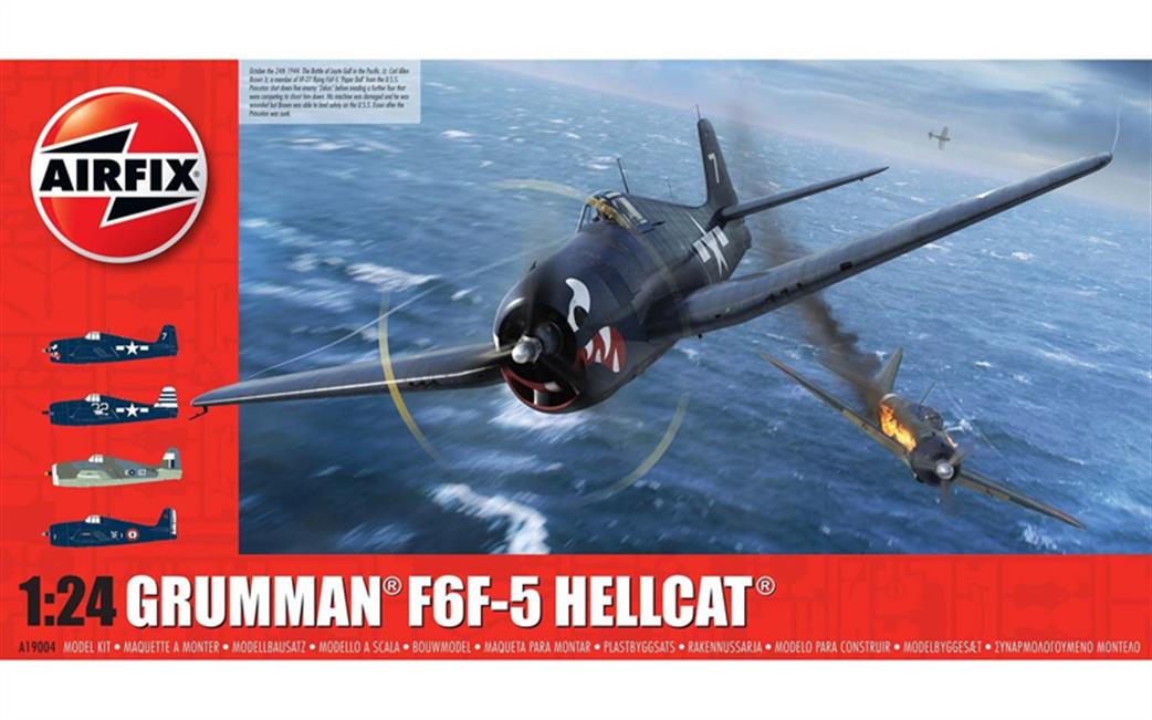 Airfix A19004 Grumman F6F-5 Hellcat Fighter Kit 1/24