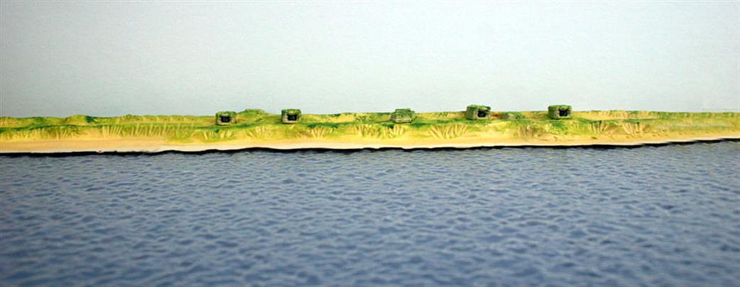 Coastlines 1/1250 CL-LA05(a+2xb) Atlantic Wall with 17cm gun emplacements, Ijmuiden, 1945