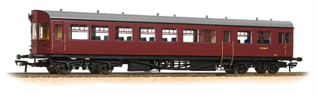 Bachmann OO 39-579 BR(W) Auto Trailer Unlined Maroon