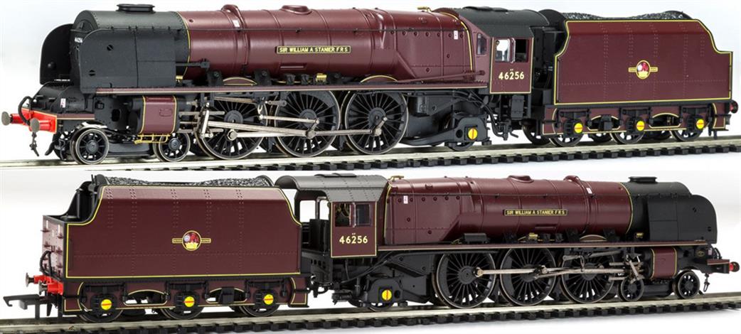 Hornby OO R3555 BR 46256 Sir William A Stanier FRS Princess Coronation Class 4-6-2 BR Maroon Livery
