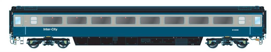 Oxford Rail OR763TO001 BR Mk3a TSO Standard Class Open Coach M12056 Blue & Grey Livery OO