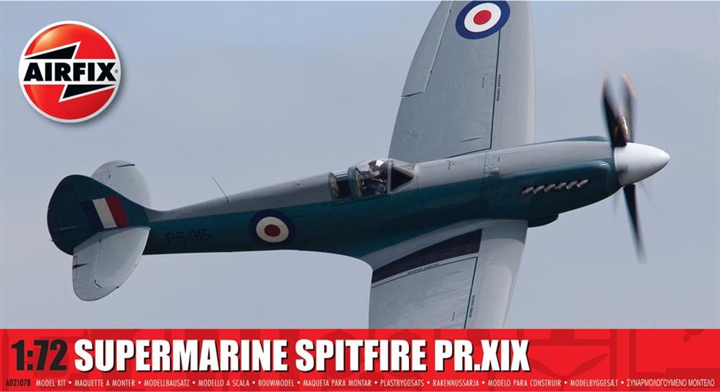 Airfix 1/72 A02017B Supermarine Spitfire Pr.XIX Kit