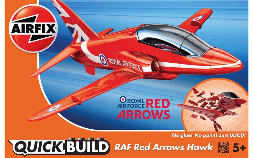 Airfix  J6018 Quickbuild Red Arrows Hawk Clip together Block Model