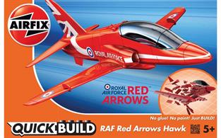 Airfix's J6018 a Quickbuild block construction of the Great Red Arrows Hawk trainer aircraft