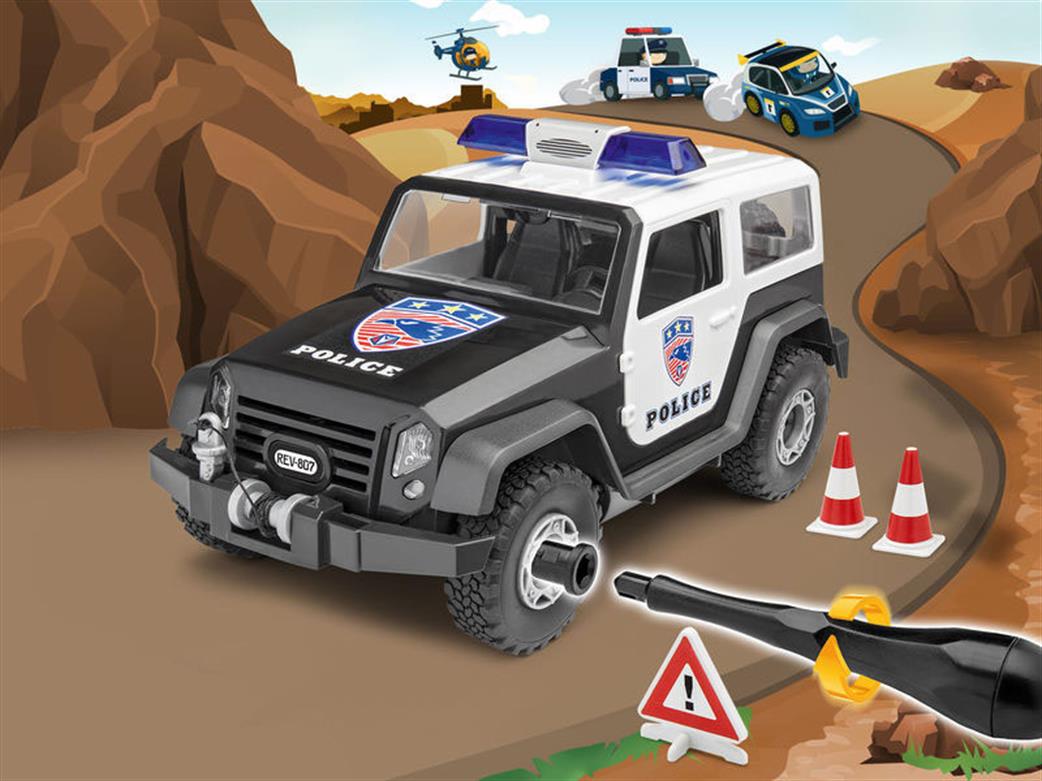 Revell 1/20 00807 Offroad Police Vehicle Junior Kit