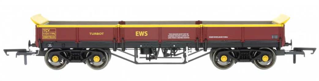 Dapol OO 4F-043-017 EWS 978255 Turbot Bogie Ballast Wagon EWS Maroon