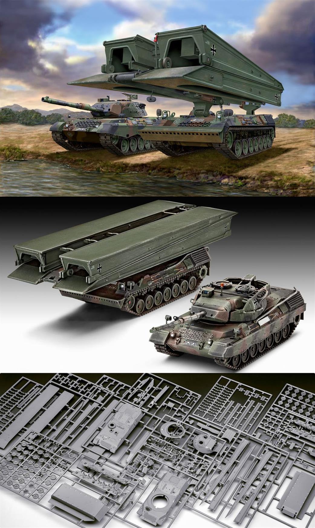 Revell 1/72 03307 Leopard 1A5 & Bridgelayer Biber Kit
