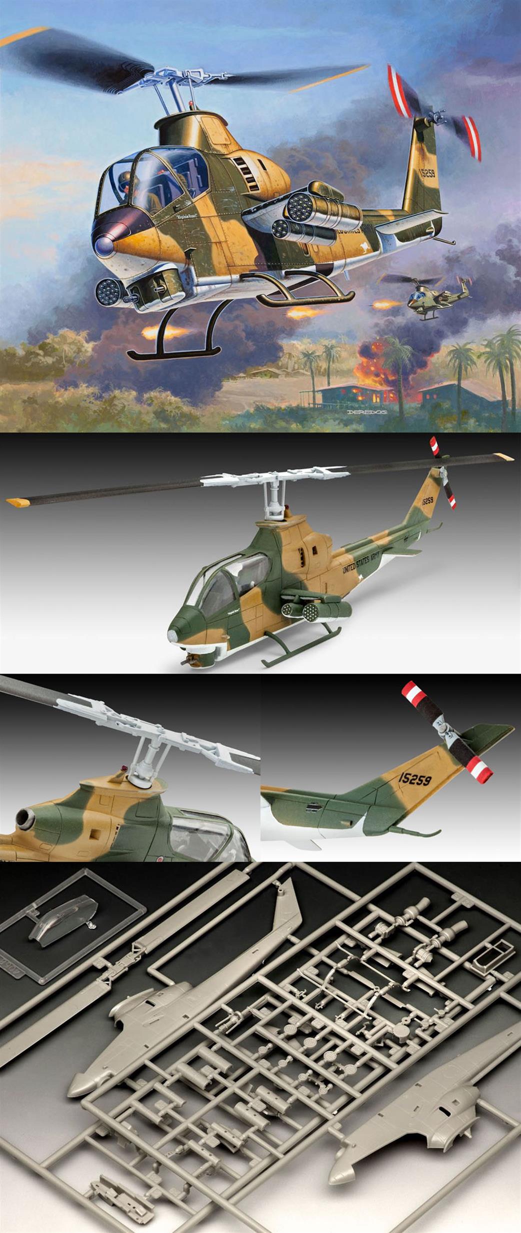 Revell 1/72 04954 Bell AH-1G Cobra Helicopter Kit