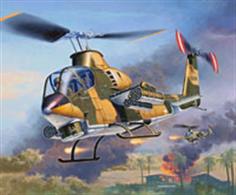 Revell 1/72 Bell AH-1G Cobra 04954Length 137mmNumber of Parts 52Rotor Diameter 135mmGlue and paints are required