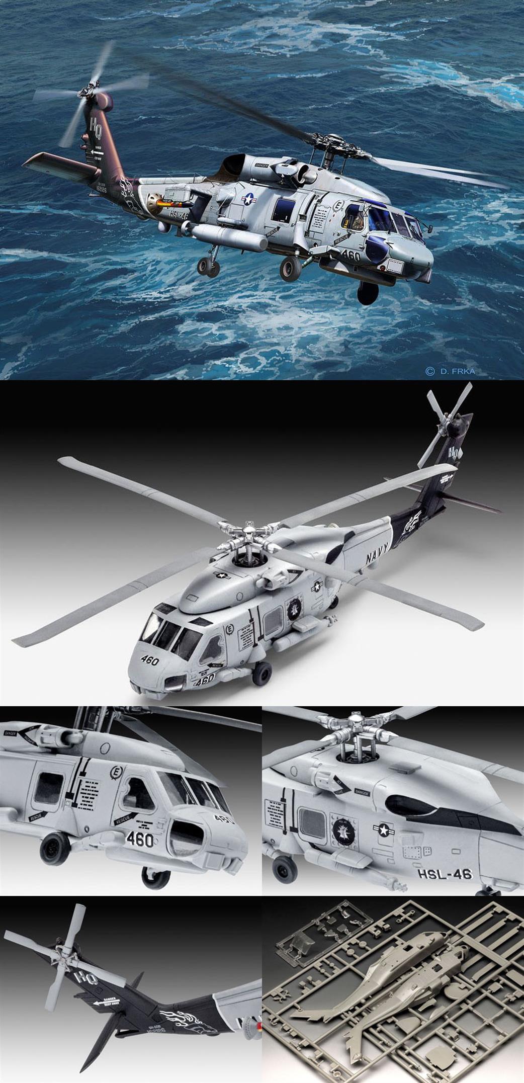 Revell 1/100 04955 SH-60 Sea Hawk US Navy Helicopter Kit