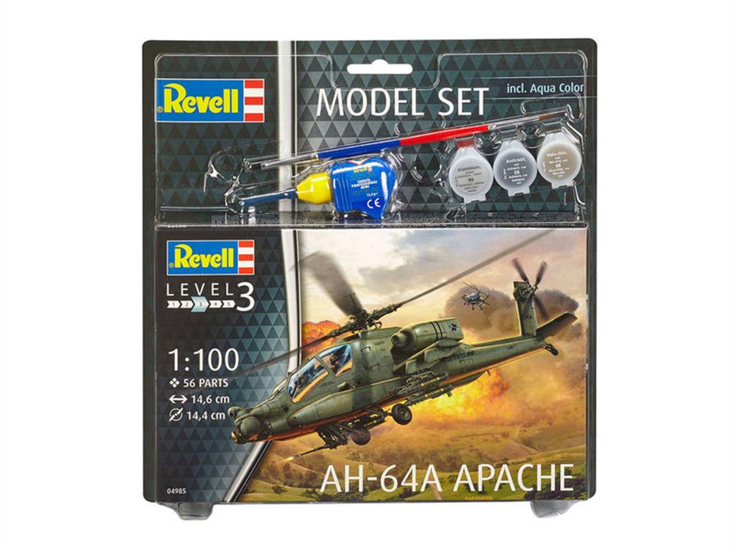 Revell 1/100 64985 AH-64A Apache Model Set