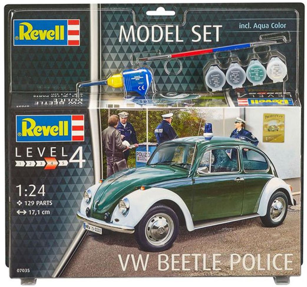 Revell 1/24 67035 VW Beetle 'Police' Gift Set