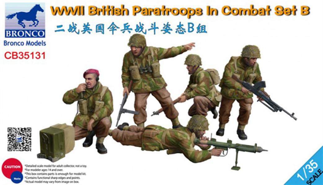 Bronco Models 1/35 CB35130/BC35131 WW2 British Paratroops in Combat Set A or B
