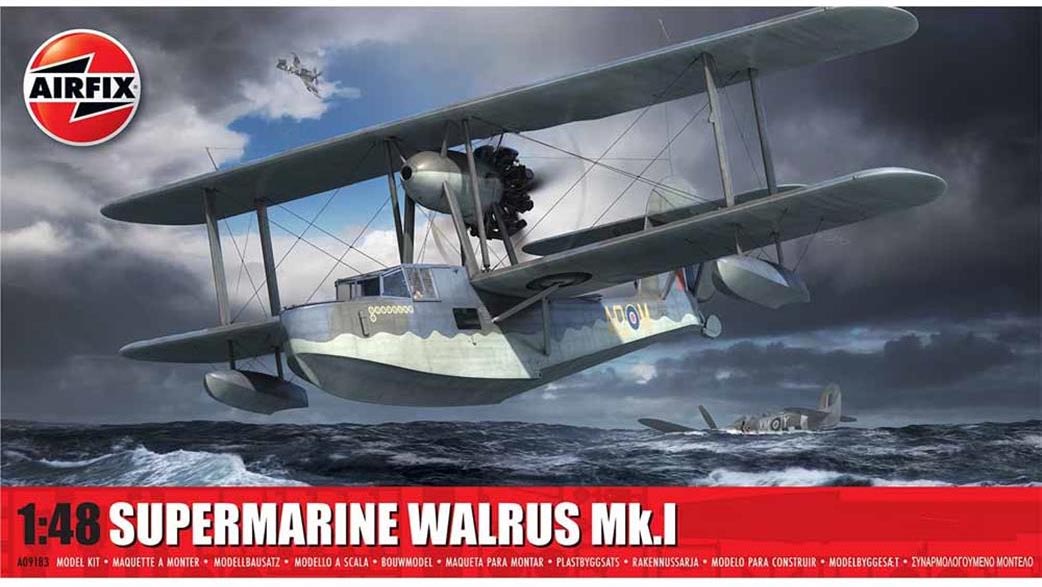 Airfix 1/48 A09183 Supermarine Walrus Mk1 Flying Boat Kit