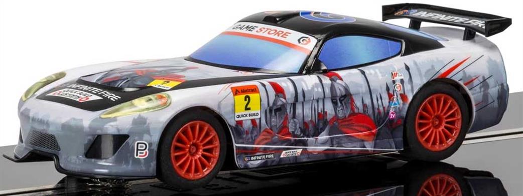 Scalextric 1/32 C3839 Team GT Lightning Spartan Comic Book Slot Car Model