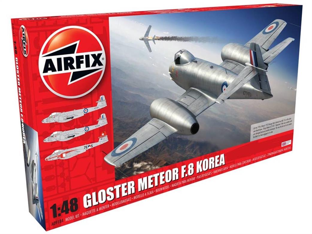 Airfix 1/48 A09184 Gloster Meteor F8 Korean War Jet Fighter kit