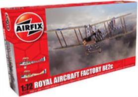 Airfix A02104 1/72nd Royal Aircraft Factory BE2C WW1 ScoutNumber of Parts 54  Length 115mm  Width 156mm