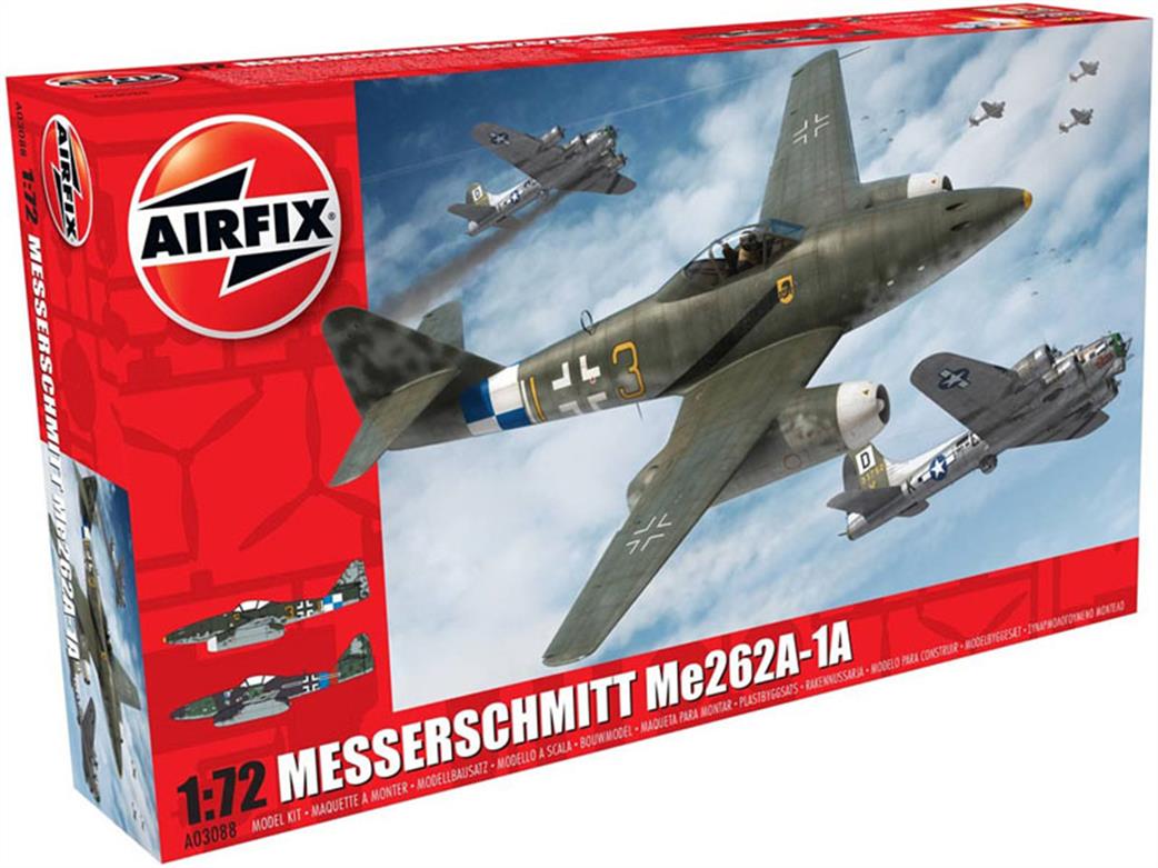 Airfix 1/72 A03088 Messerschmitt ME262A-1A Aircraft Kit
