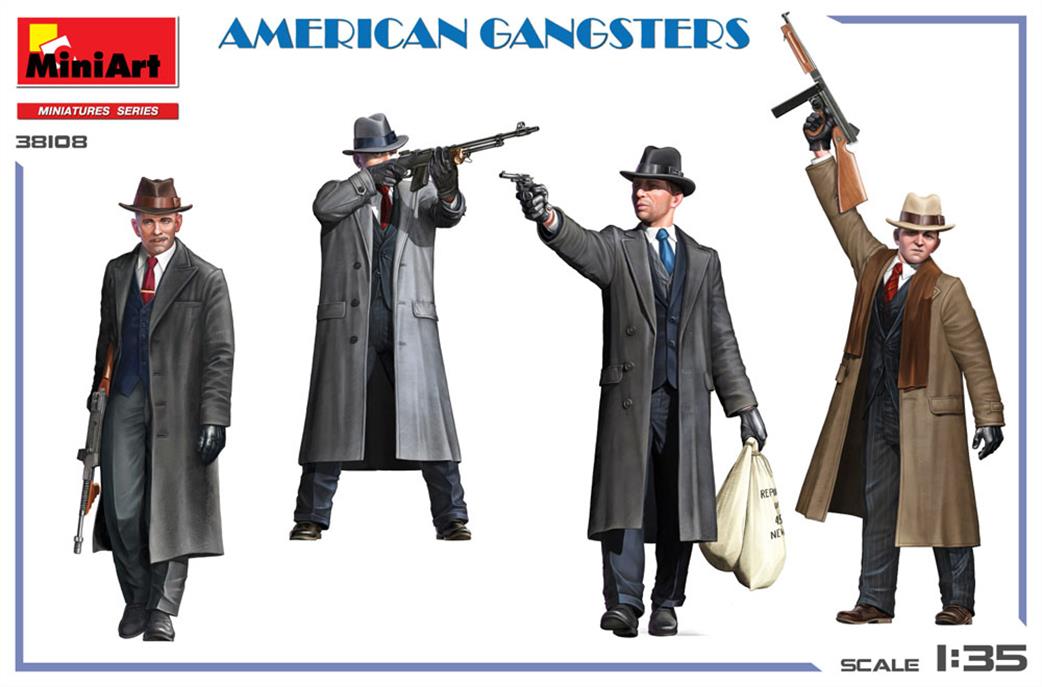 MiniArt 1/35 38108 American Gangsters 4 piece figure set
