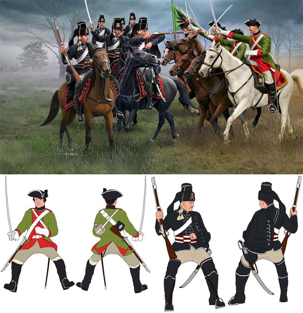 Revell 1/72 02453 Seven Years War Austrian Dragoons & Prussian Hussars