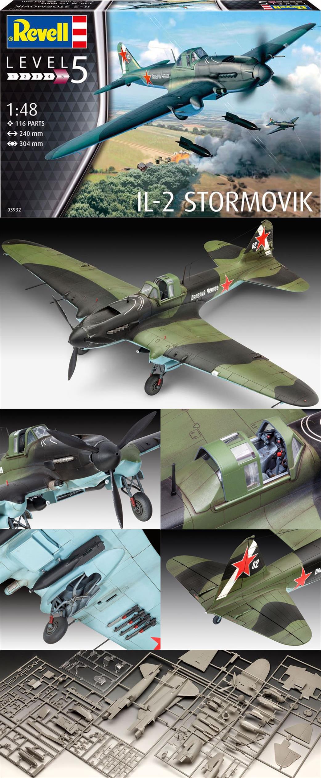 Revell 1/48 03932 IL-2 Stormovik Fighter Bomber Kit