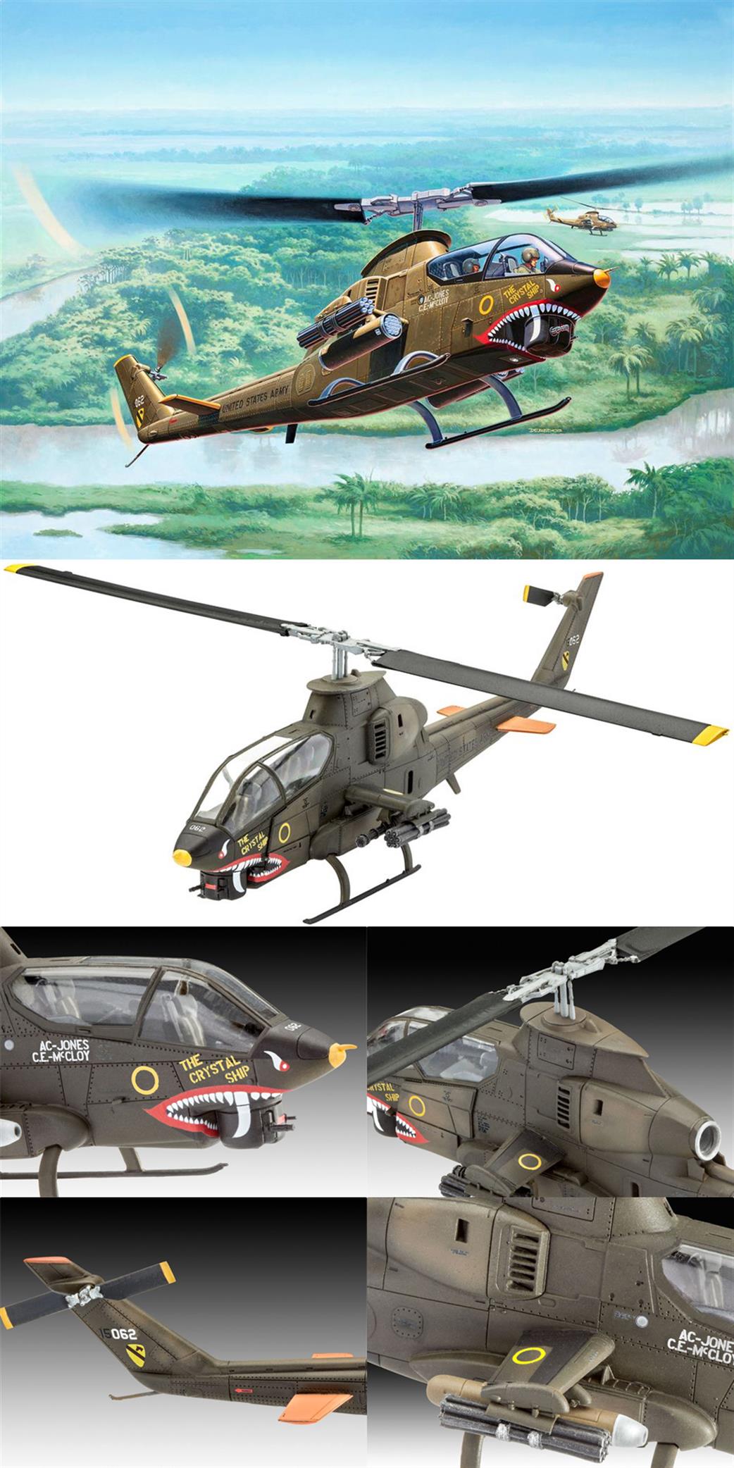 Revell 04956 Bell AH1G Cobra Helicopter Kit 1/72