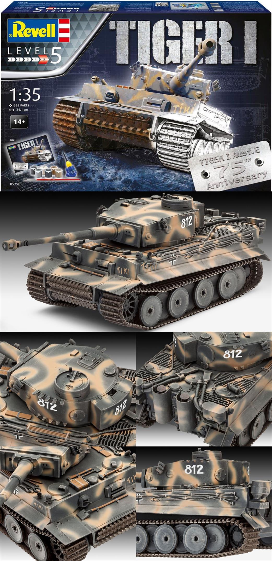 Revell 1/72 05790 75 Years of the German Tiger I Tank
