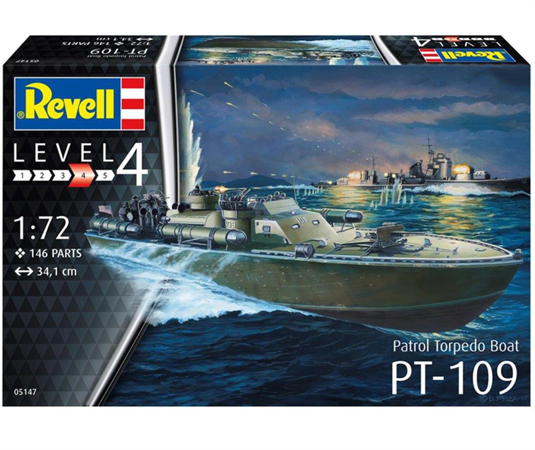 Revell 05147 Patrol Torpedo Boat PT-109 Kit 1/72