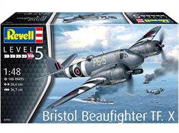 Revell 1/48 Bristol Beaufighter TF.X 03943Length 266mm   Number of Parts 188   Wingspan 367mmGlue and paints are required