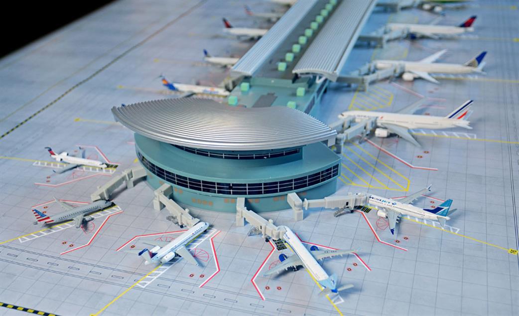 Gemini Jets 1/400 DJARPTC Deluxe NEW AIRPORT TERMINAL, Double Rotunda ...